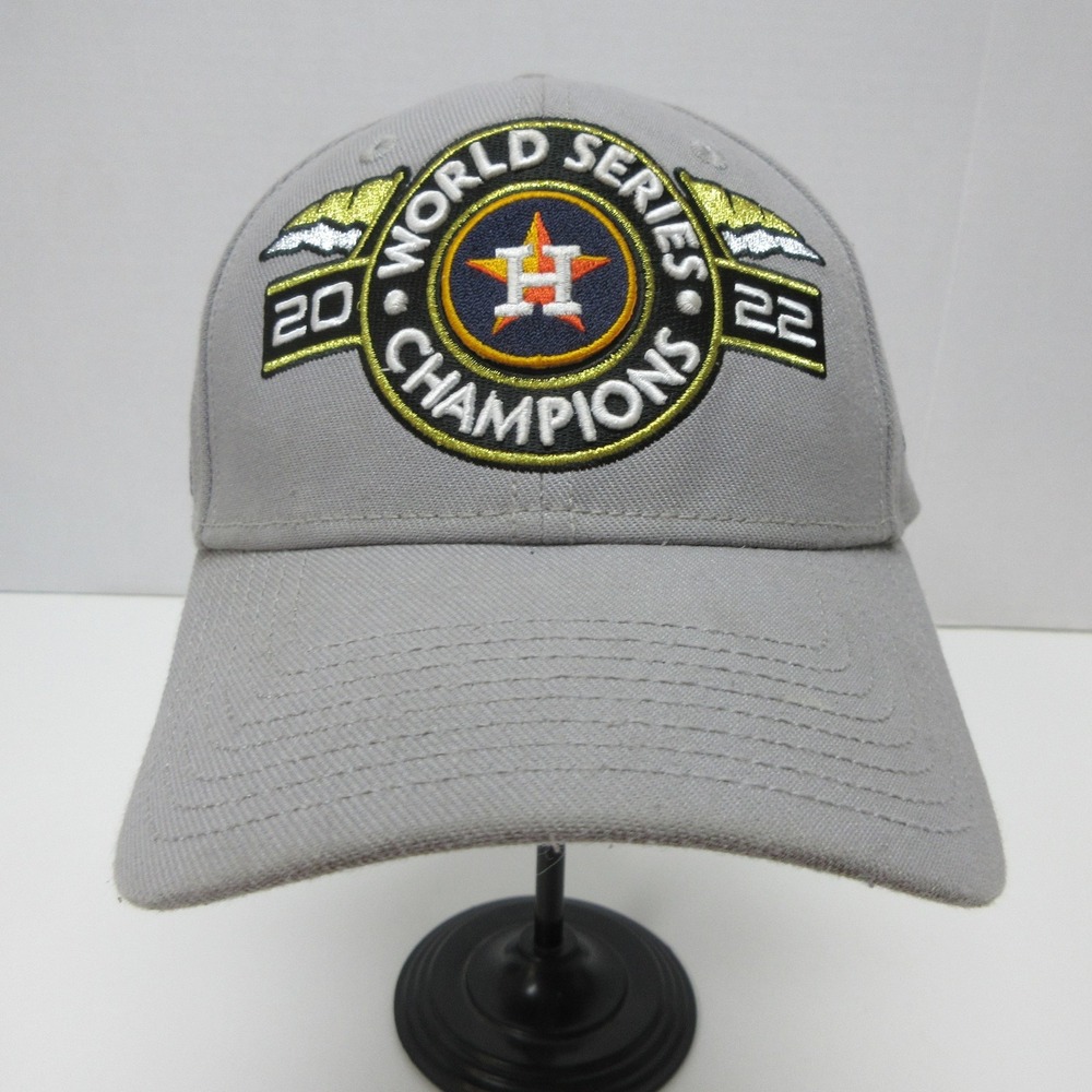 Houston Astros 2022 World Series Champs Hat Cap Snap‎ Back Mens OS Gray New Era
